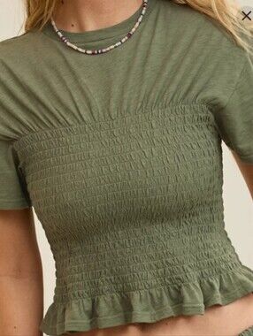 Aerie Smocked T-Shirt